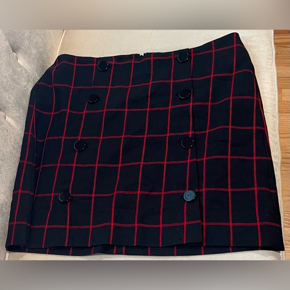 NWOT Loft Plaid Skirt